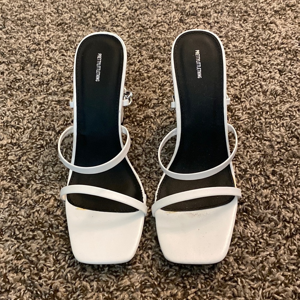 White Kitten Heels